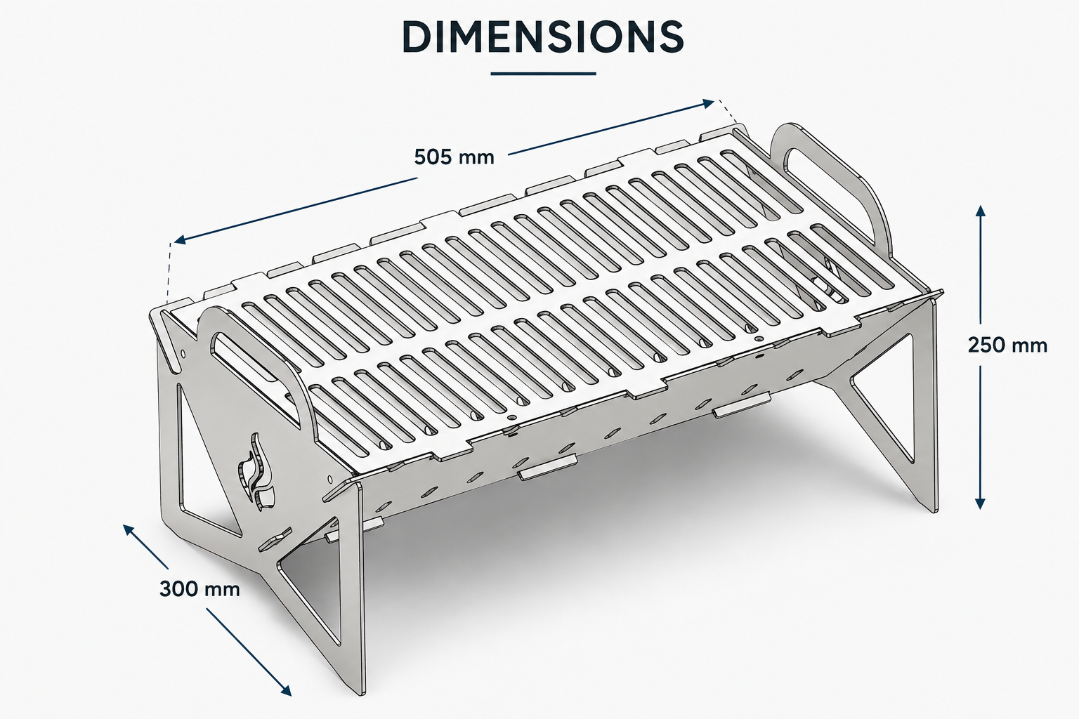 Flat Pack Camping grill